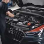 Audi A4 B9 Batterie ausbauen